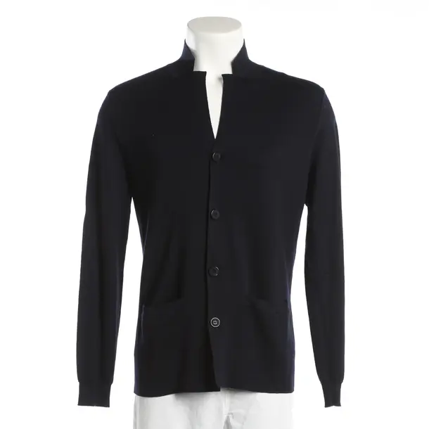 Strickjacke, in Navy, Wolle, Falke