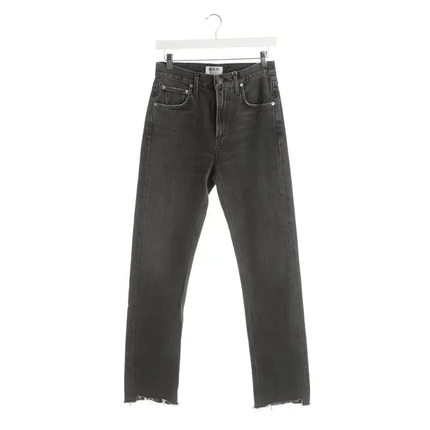 Straight Fit Jeans, in Gray, Cotton, Agolde
