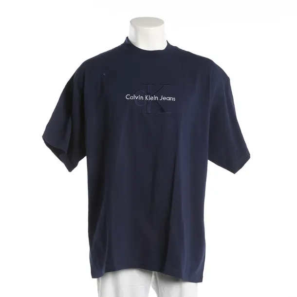 T-Shirt, in Navy, Baumwolle, Calvin Klein