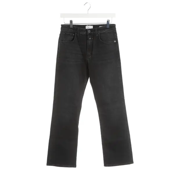 Jeans straight fit, in Grigio scuro, Cotone, Chiuso