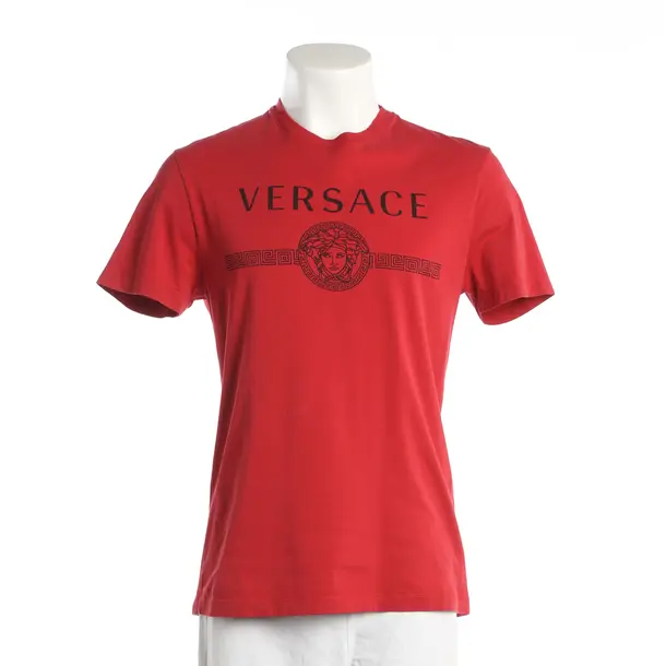 T-Shirt, in Red, Cotton, Versace