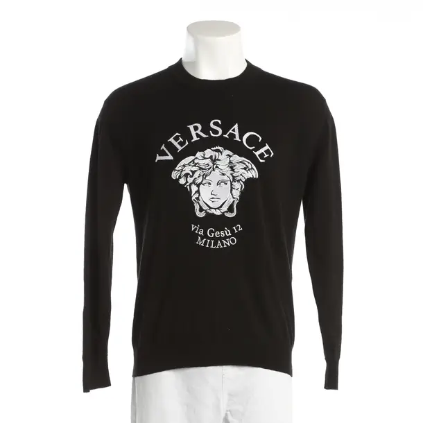 Jumper, in Black, Cotton, Versace
