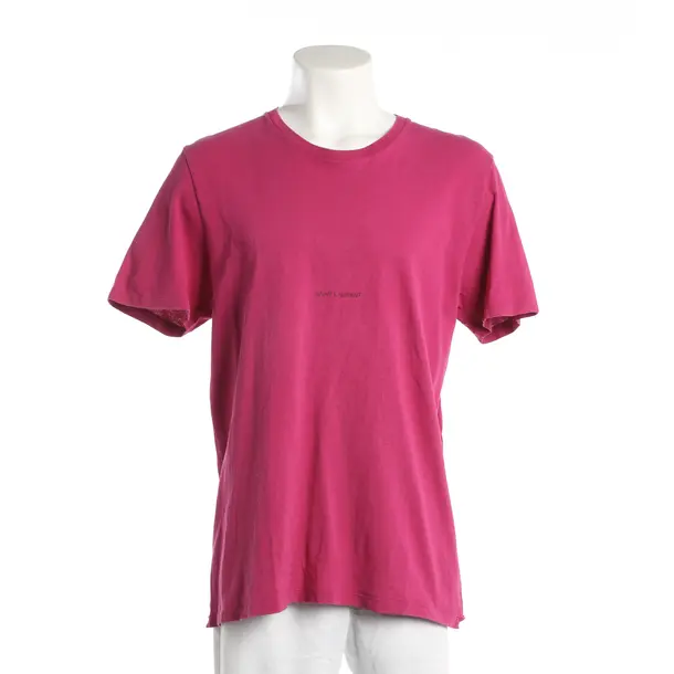 T-Shirt, in Fuchsia, Baumwolle, Saint Laurent