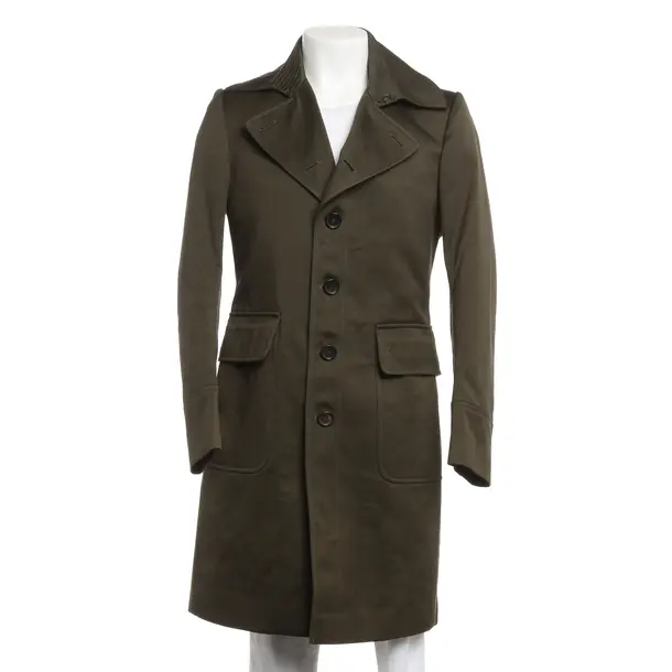 Overcoat, in Green, Cotton, Burberry Prorsum