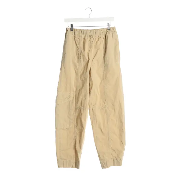 Pants, in Beige, Cotton, Ganni