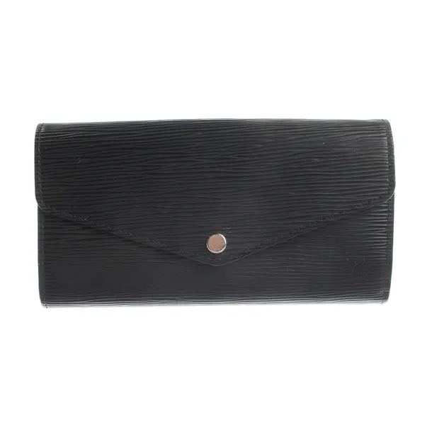 Geldbörse, in Schwarz, Leder, Louis Vuitton