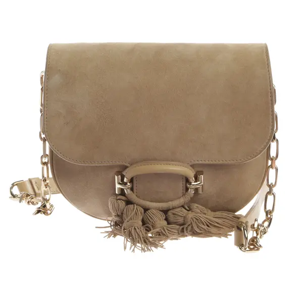 Schultertasche, in Hellbraun, Leder, Tod´s