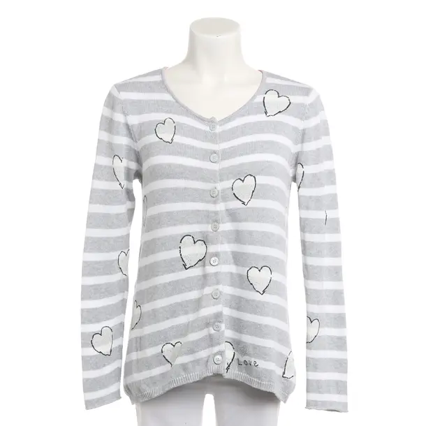 Cardigan, in Gray, Cotton, six-o-seven