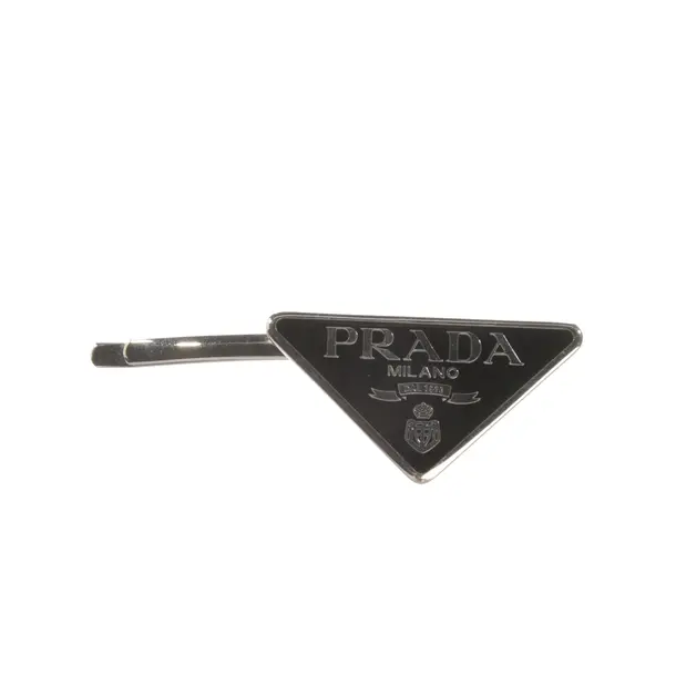 Haarnadel, in Silber, Metall (metallisch, metallisiert), Prada