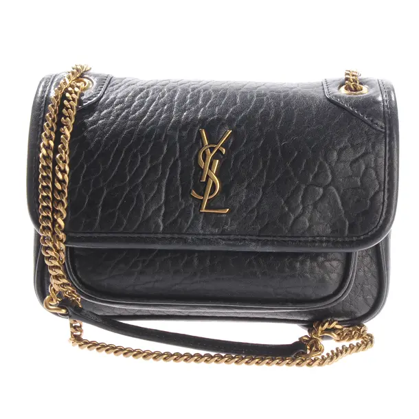 Schultertasche, in Schwarz, Leder, Saint Laurent
