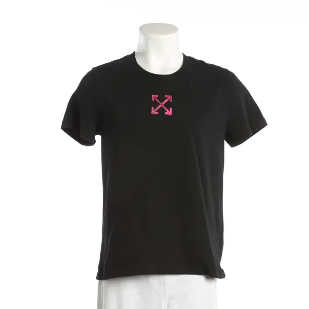 T-Shirt, in Schwarz, Baumwolle, Off-White