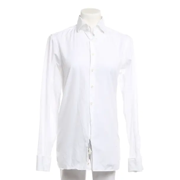 Shirt, in White, Cotton, Van Laack