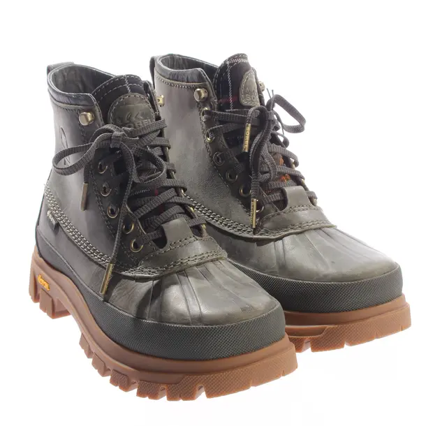 Stiefeletten, in Dunkelgrün, Barbour