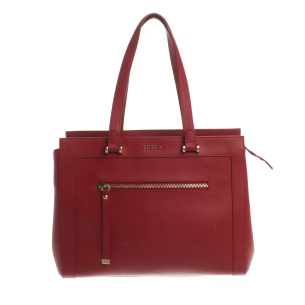 Handbag, in Red, Leather, Furla