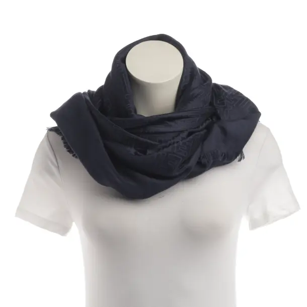Shawl, in Navy, Viscose, Fendi