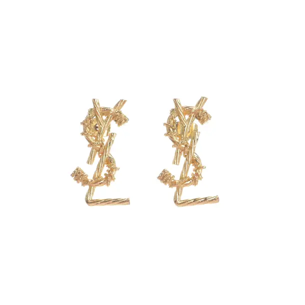 Earrings, in Gold, Metal (metallic, metallized), Saint Laurent