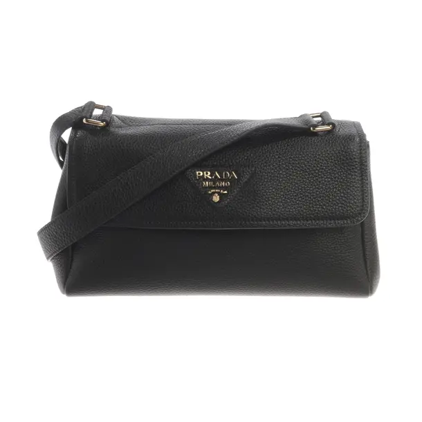 Handbag, in Black, Leather, Prada