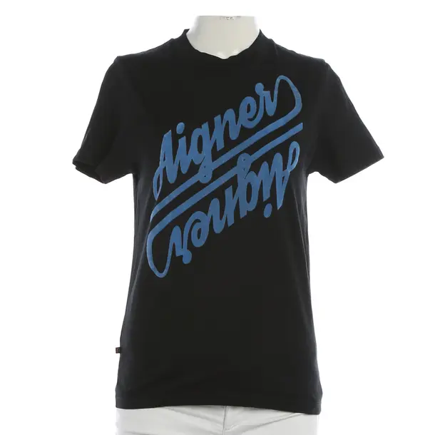 Shirt, in Schwarz, Baumwolle, Aigner