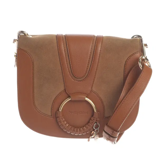 Cross Body Bag, in Brown, Leather, See by Chloé