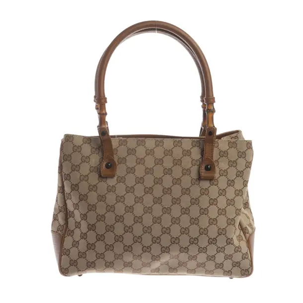 Handbag, in Brown, Cotton, Gucci