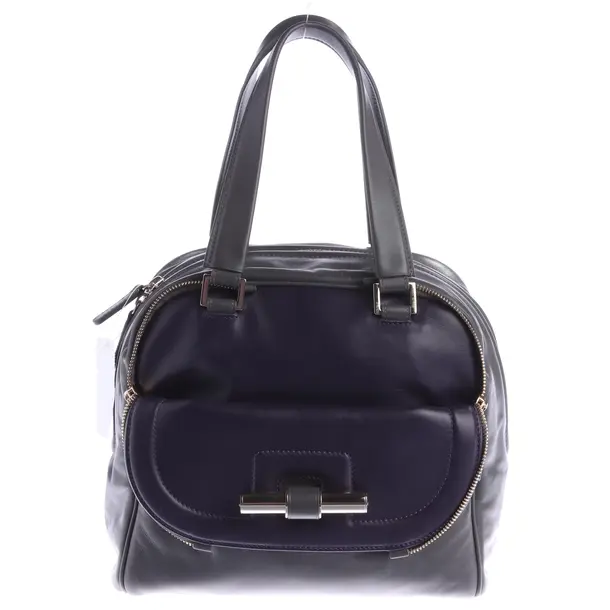 Handtasche, in Grau, Leder, Jimmy Choo