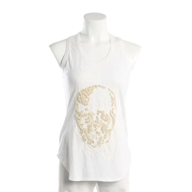 Top, in Beige, Baumwolle, Alexander McQueen