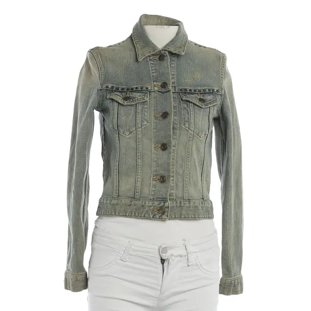 Jeansjacke, in Hellblau, Baumwolle, Saint Laurent