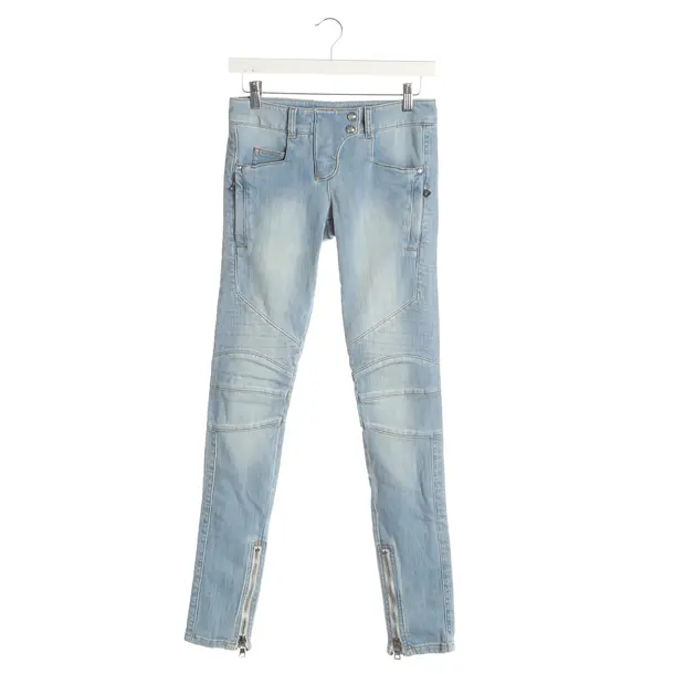 Skinny Jeans, in Light Blue, Cotton, Balmain