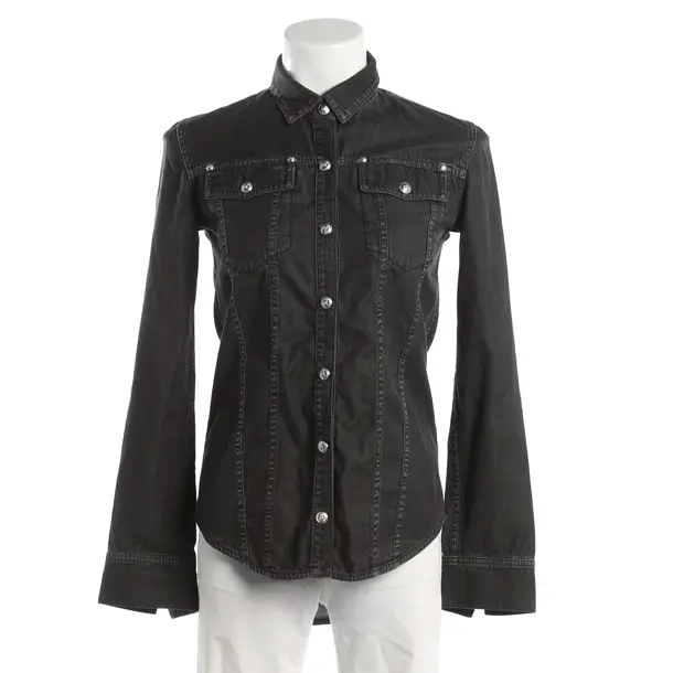 Bluse, in Grau, Baumwolle, Balmain