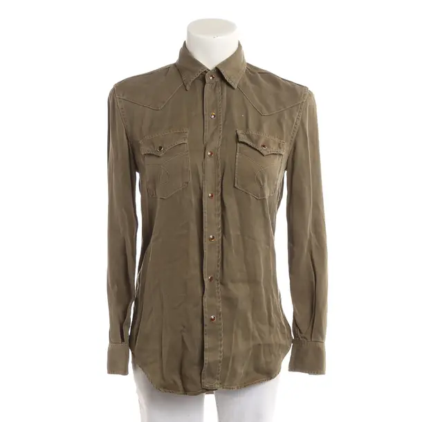 Blouse, in Dark Green, Lyocell, Saint Laurent