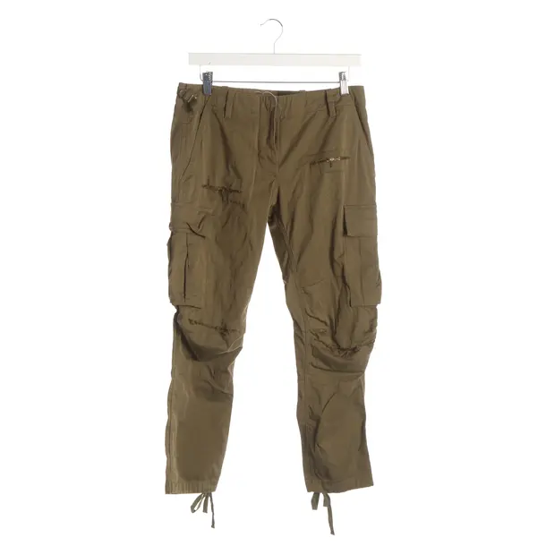 Pants, in Dark Green, Cotton, Balmain