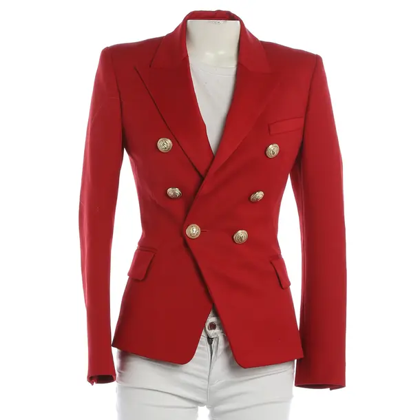 Blazer, in Rot, Wolle, Balmain