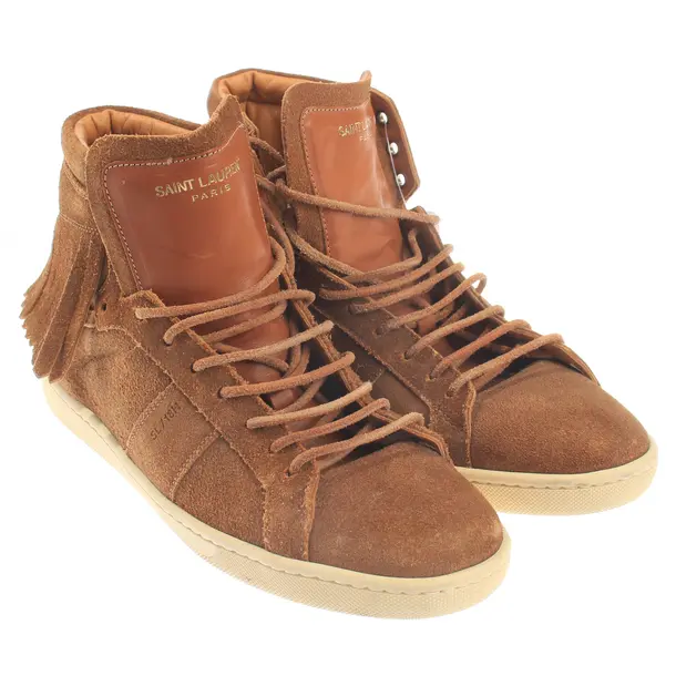 Sneaker alta, in Marrone chiaro, Saint Laurent