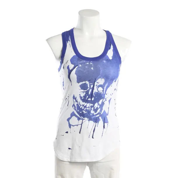 Top, in Blue, Cotton, Alexander McQueen