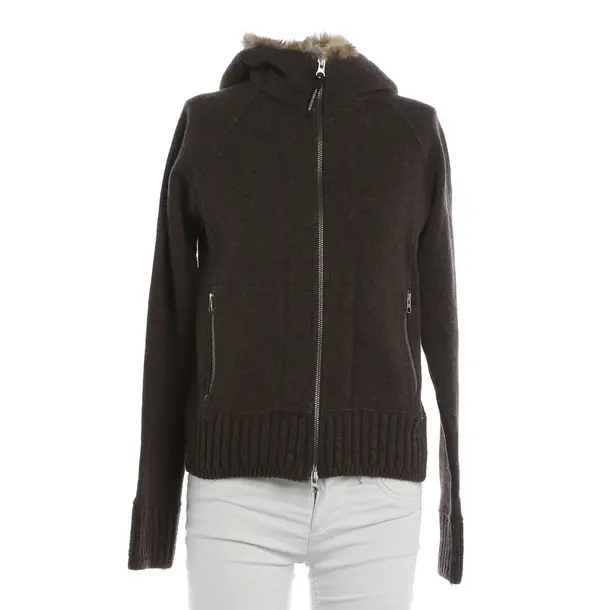 Cardigan, in Brown, Wool, Woolrich