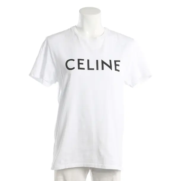 Shirt, in White, Cotton, Céline