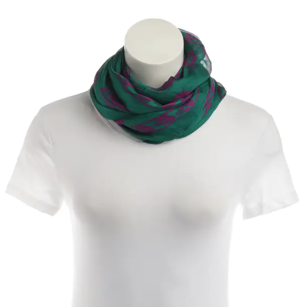 Shawl, in Green, Silk, Alexander McQueen
