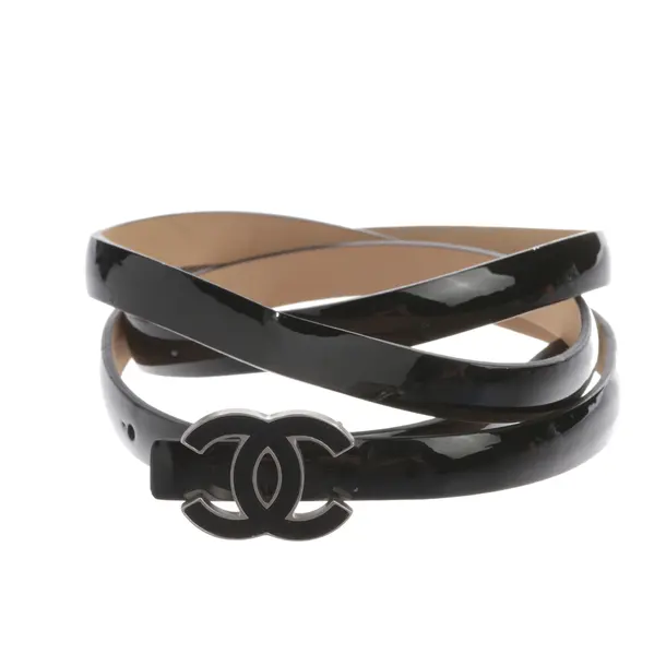 Gürtel, in Schwarz, Leder, Chanel