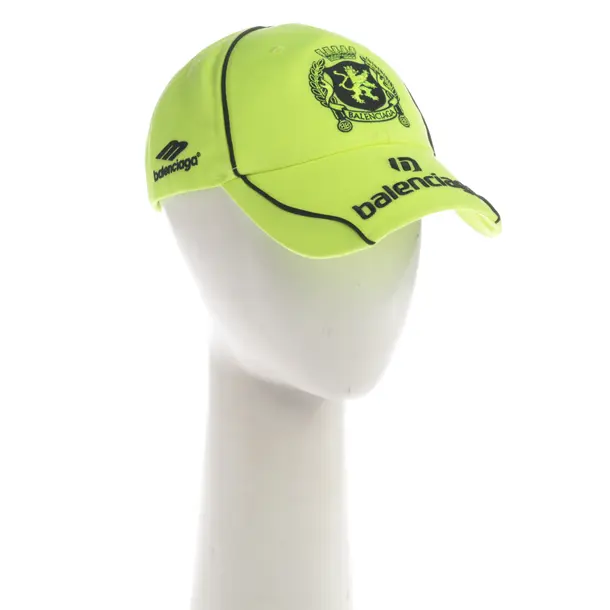 Cap, in Neon Yellow, Cotton, Balenciaga