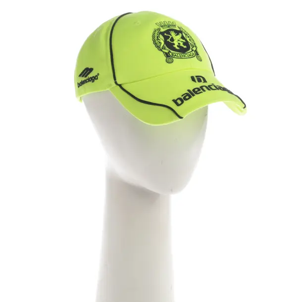 Cap, in Neon Gelb, Baumwolle, Balenciaga