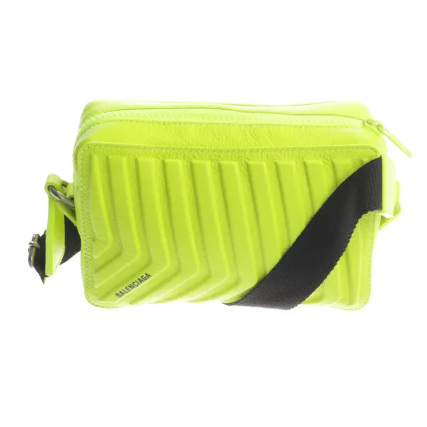 Shoulder Bag, in Yellow, Leather, Balenciaga