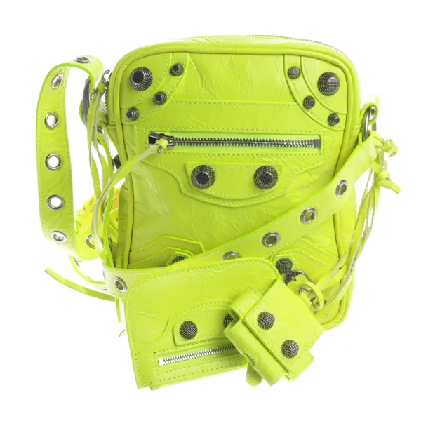 Schultertasche, in Gelb, Leder, Balenciaga