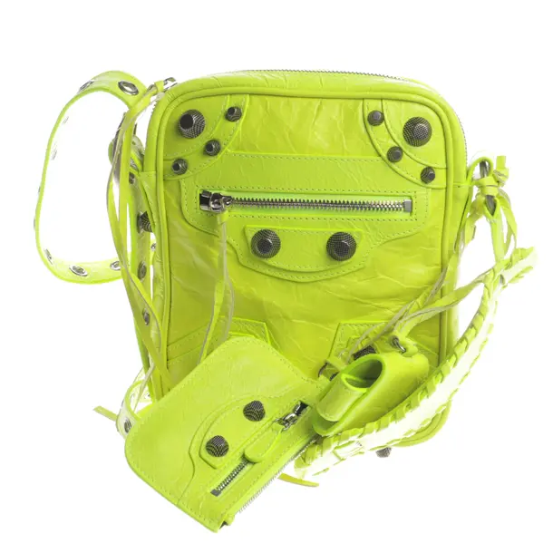 Schultertasche, in Gelb, Leder, Balenciaga