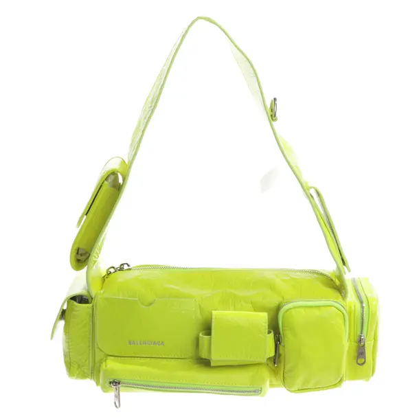 Shoulder Bag, in Yellow, Leather, Balenciaga
