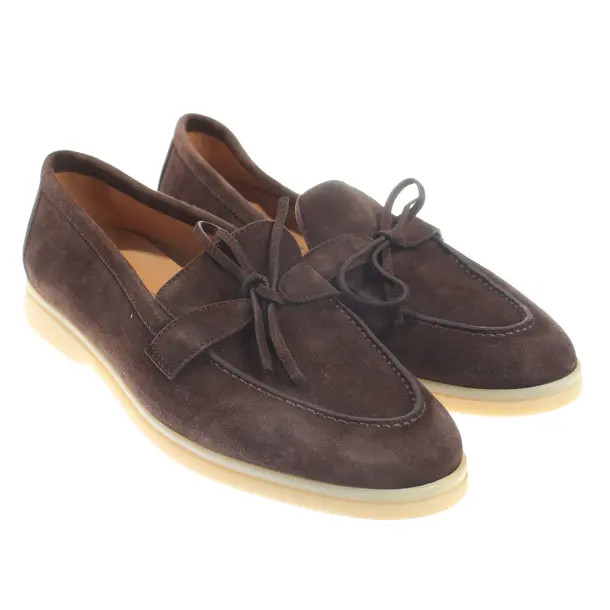 Loafers, in Dark Brown, Loro Piana