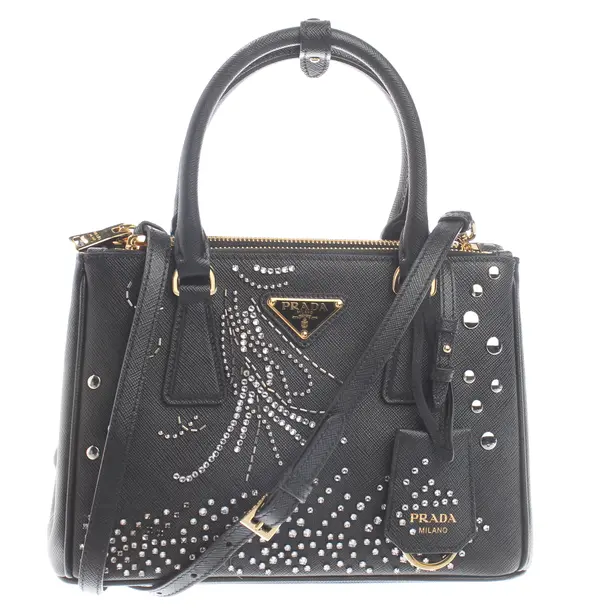 Handtasche, in Schwarz, Leder, Prada