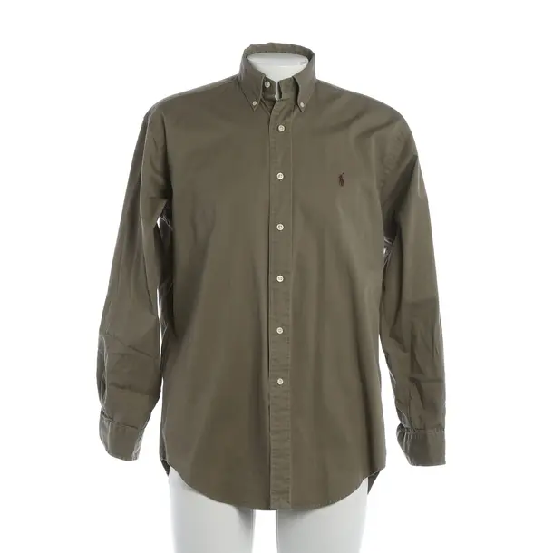 Hemd, in Olivgrün, Baumwolle, Polo Ralph Lauren