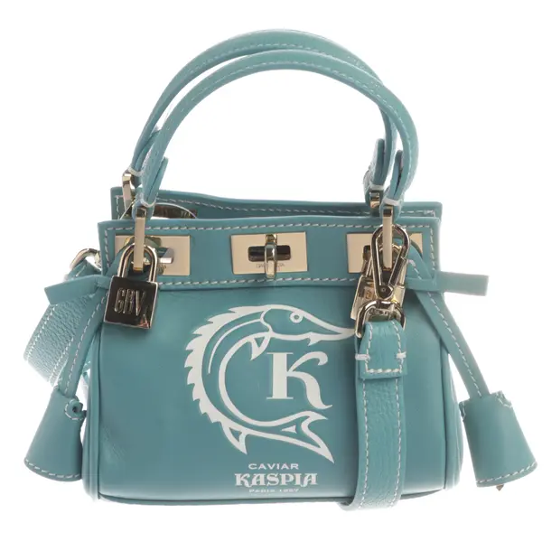 Handbag, in Blue, Leather, Giambattista Valli