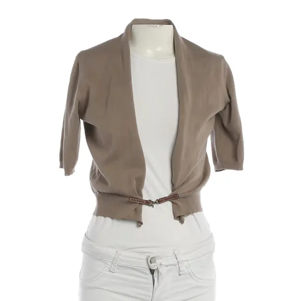 Cardigan, in Light Brown, Cotton, Fabiana Filippi