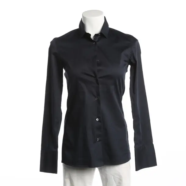 Blouse, in Navy, Cotton, Lis Lareida